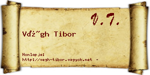 Végh Tibor névjegykártya